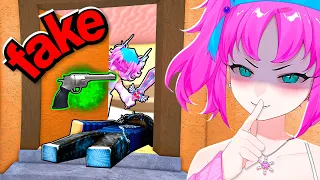 Using FAKE GUN PRANK to TROLL in MM2..