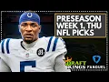 NFL Preseason DFS Picks Thursday PSW1 DraftKings FanDuel Lineups