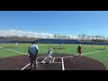 Line drive to right field Layla Cross 9U softball