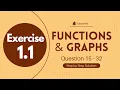 Exercise 1 1 Questions 15-32 Functions Graphs Precalculus Before Calculus Full Solution