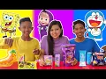Download Lagu PILIH KARAKTER KARTUN SESUAI MAKANAN 1 WARNA! | CHALLENGE | Mikael TubeHD