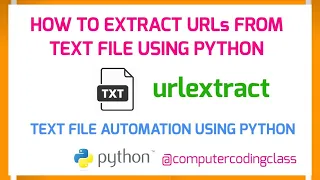 Extract URLs From Text File Python Extract Links From Text Python urlextract python