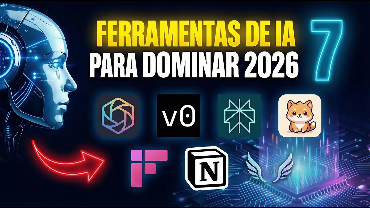 7 Ferramentas de IA que Dominarão o Mercado em 2026 (Antes dos Concorrentes)