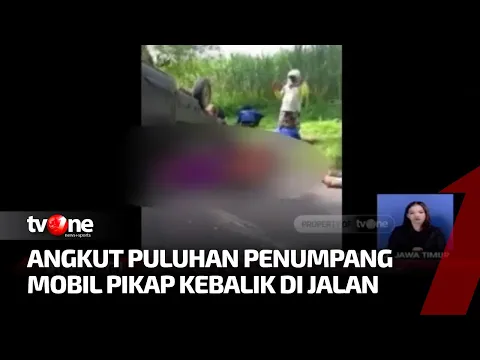 Mobil Pikap Angkut Puluhan Pekerja Terbalik, 4 Orang Tewas