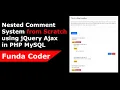 Nested Comment System using jQuery Ajax in PHP MySQL from Scratch PHP Comment System with Reply