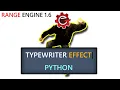 Make Retro Typewriter Text Effects with PYTHON