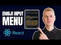 How To Make Emoji Input Menu React Component with Emoji Mart