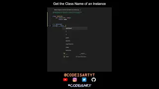 Get the Class Name of an Instance in Python Python Examples Python Coding Tutorial Interview