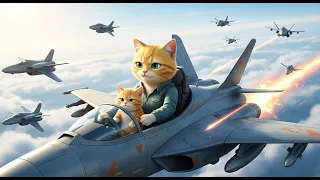 Mother Cat and Kitten Command the Cat Legion Against the Evil Rat Army to Defend Peace