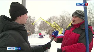 В Омских парках началась подготовка к новому году