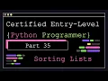 Certified Entry Level Python Programmer - Part 35