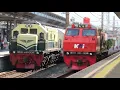 Download Lagu RAMAINYA KERETA API KRL \u0026 LOKOMOTIF DI STASIUN DEPOK !! Spesial LOKOMOTIF LIVERY MERAH BIRU ke Depok