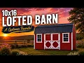 10 16 Lofted Barn Our Most Popular Portable Building Tour
