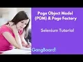 Page Object Model POM Page Factory Selenium Tutorial For Beginners
