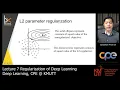 Regularization of Deep Learning Lecture 7 Deep Learning