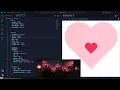 ASMR Coding CSS3 Beating Heart HTML CSS No Talking