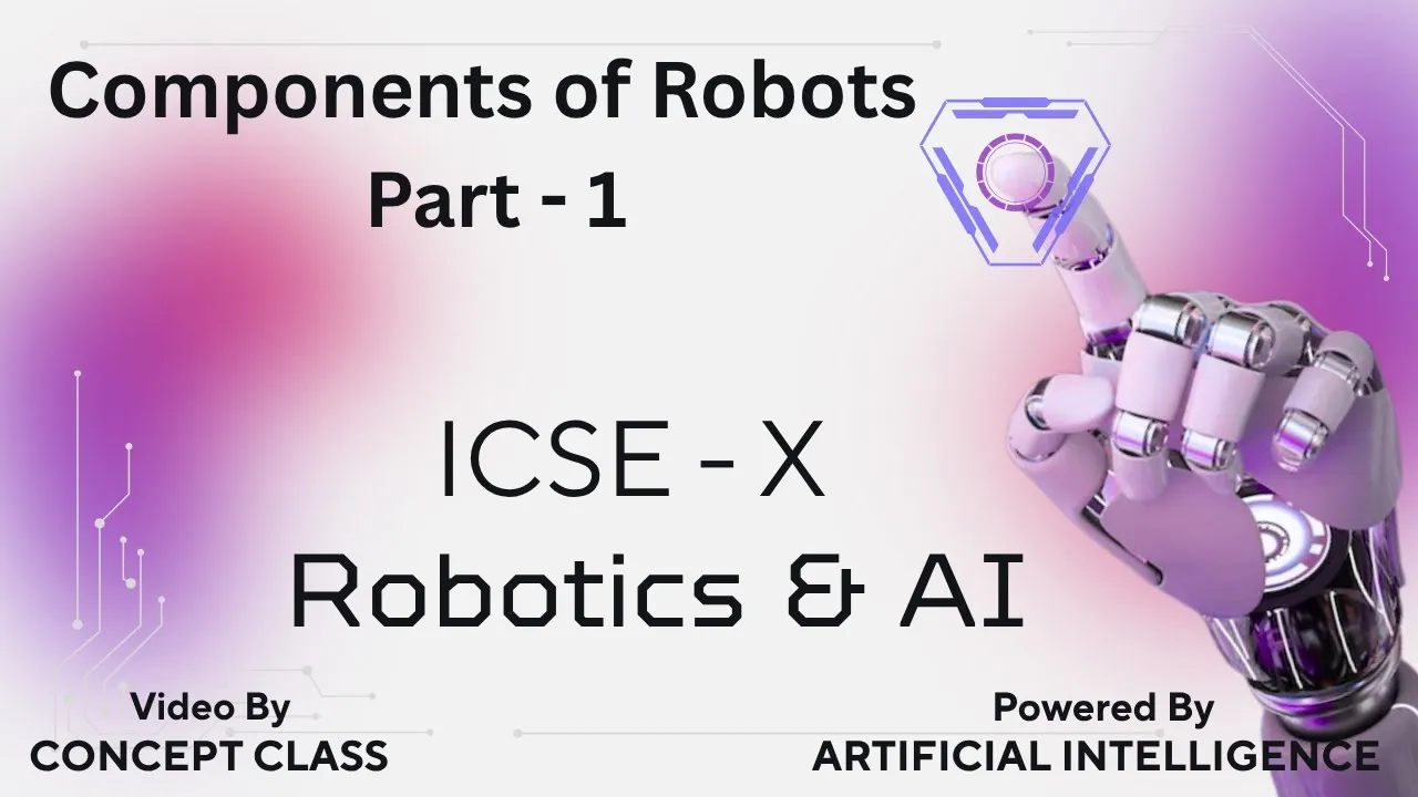 Robot Components Explained | Sensors, Actuators, Controllers | ICSE AI Class 10
