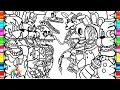 Nightmare vs Withered Five Nights at Freddy s New Coloring Pages NCS Music