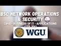 WGU Bachelors in Network Operations and Security C846 Business Of IT - Applications ITIL V4