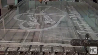 Milling sign out of Plexiglass Just Married