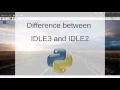 Part 1 Python 3 IDLE