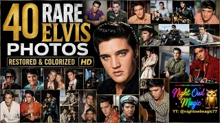 40 Rare Elvis Presley Photos Restored Colorized in