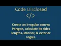 Irregular Polygon Explained Using MATLAB