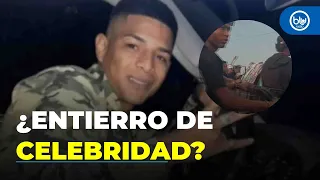 Así fue el sepelio de ‘Bendito Menor’: hombres armados y disparos al aire