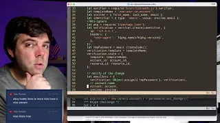 Live Coding at Work Node js Finishing the Auth refactor Postmark