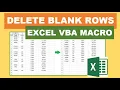 Delete Blank Rows Excel VBA Macro