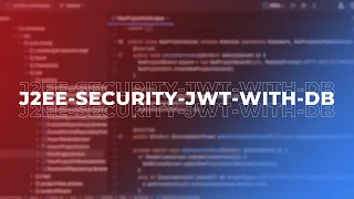 J2EE Security JWT with DB Demo Java EE JWT Authentication Authorization