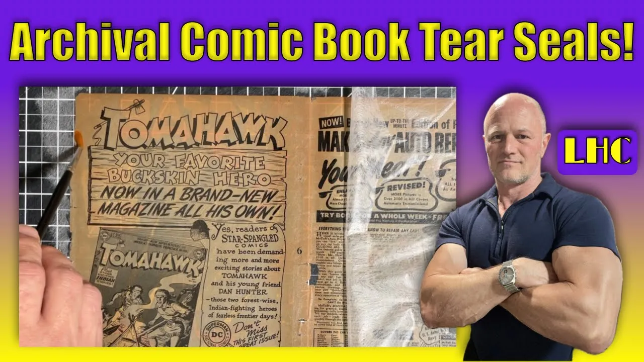 Golden Age Comic Book Tear Seals and Spine Reinforcement!