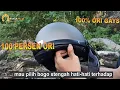 Difference between original and fake Bogo half-face helmets