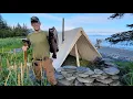 Download Lagu 4 Days Alone in Alaska - Bushcraft Camping \u0026 Foraging Food