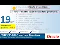 oracle interview question oracle index and types of index