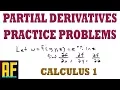 How to Solve Partial Derivatives - Examples