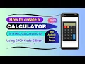 Calculator in HTML CSS and JavaScript using SPCK Code Editor on android smart mobile phone