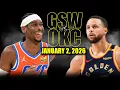 Lagu Golden State Warriors vs Oklahoma City Thunder Full Game Highlights – January 2, 2026 | NBA Season