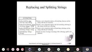 Chapter 10 Strings in Java