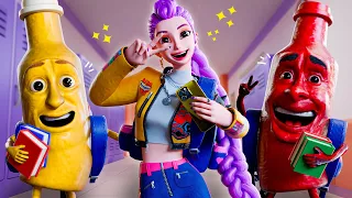 رومي في المدرسة صائدات الشياطين KPop Demon Hunters Animation 