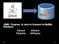 JDBC Program in Java Using MySQL Database Insert Delete Update Display