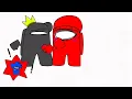 I love you meme (Black X Red) Among Us Animation lazy.