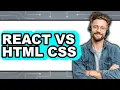 React vs HTML CSS - 2025 Comparison