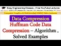 Huffman Code Data Compression in Hindi - Algorithm Solved Examples