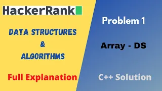 Array-DS Hackerrank Solution Problem Solving Data Structures - Arrays C Solution