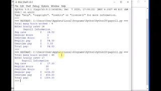 Payroll calculator in python
