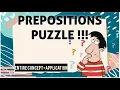 PREPOSITION PUZZLE