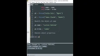 Modifying Object Properties in python OOP