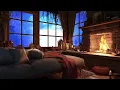 Cozy Rain on Window - Thunderstorm & Warm Fireplace | Deep Sleep, Study, and Relaxation Sounds