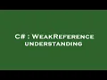 C WeakReference understanding